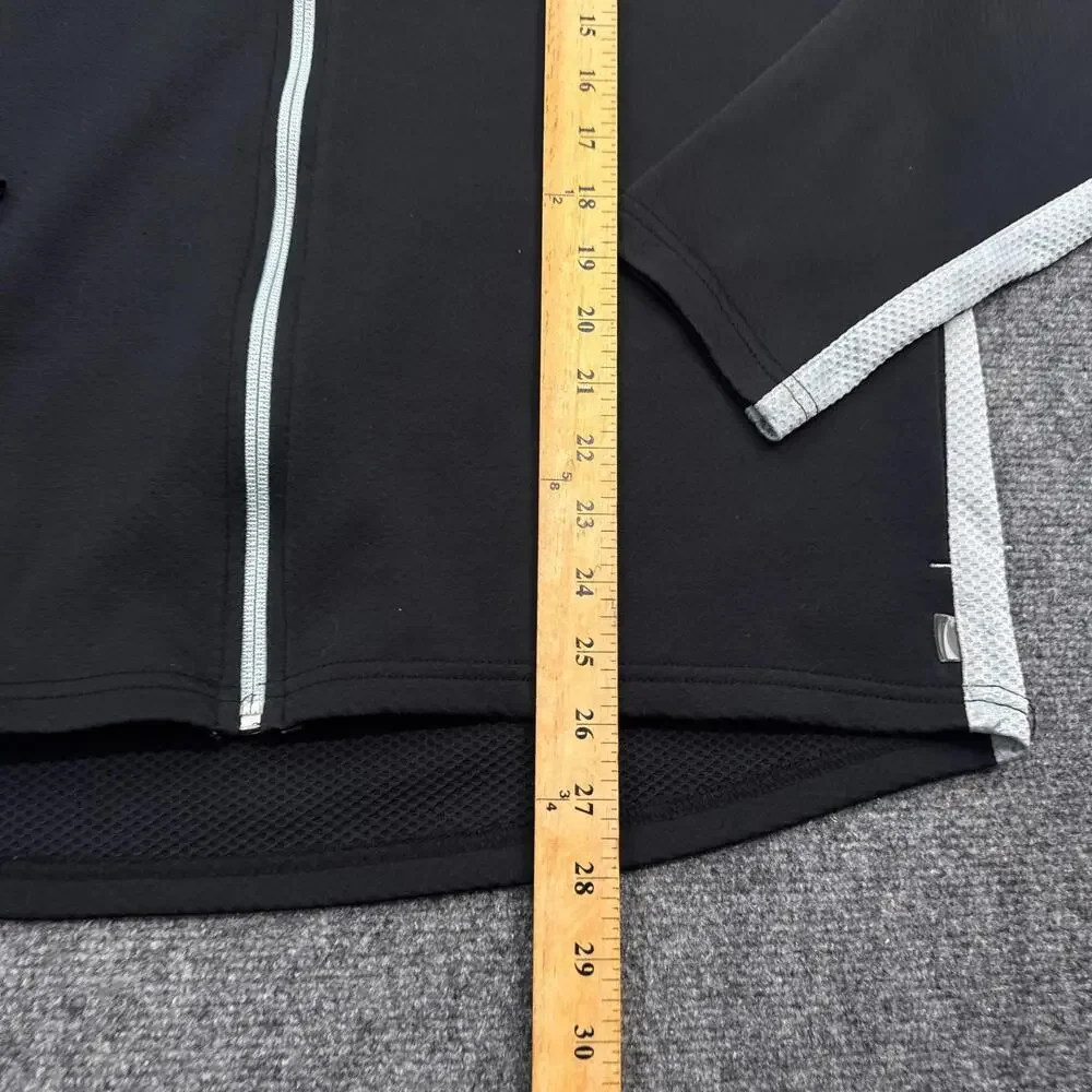 ALO x Nintendo World New York Full Zip Jacket Mens Size Large Black Mock Neck - Picture 13 of 16